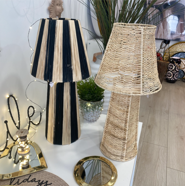 Lampe en raphia- Petit format