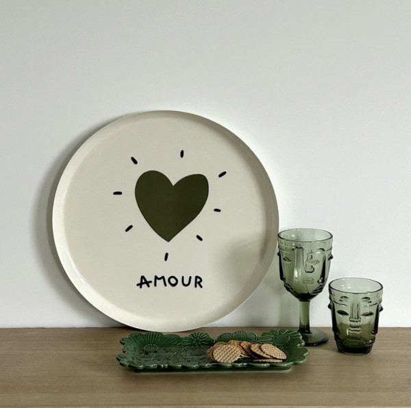 Plateau rond cœur "Amour" – Image 5