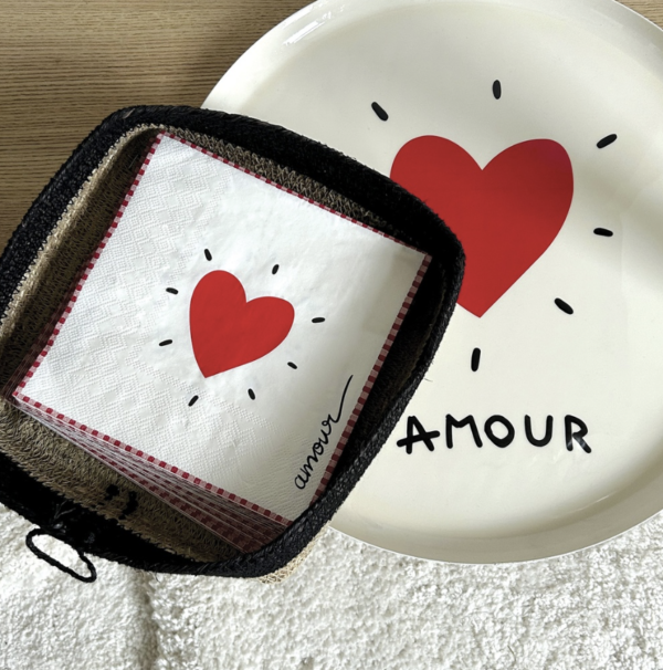 Plateau rond cœur "Amour" – Image 9