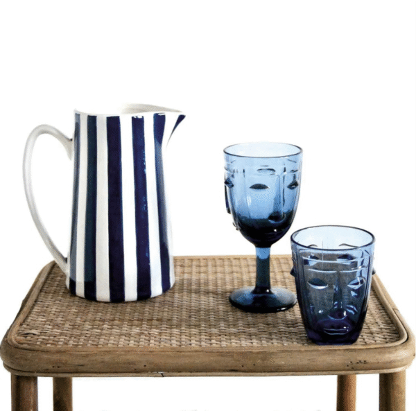 Pichet rayure gm bleu – Image 4