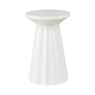 Bout de canapé Lilou beige blanc