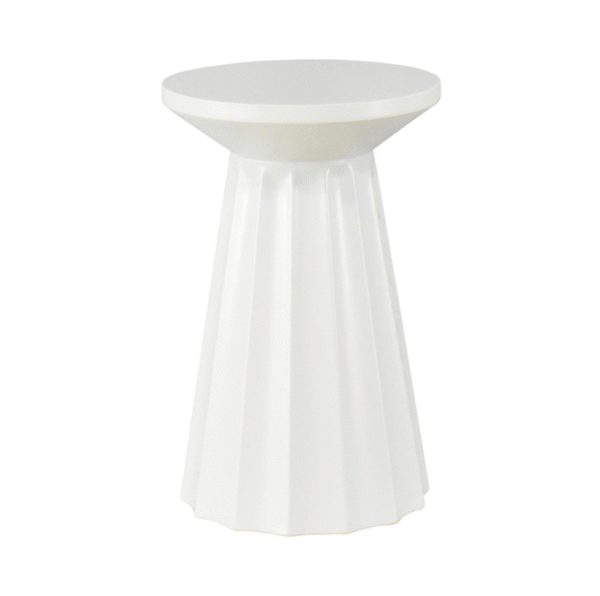 Bout de canapé Lilou beige blanc